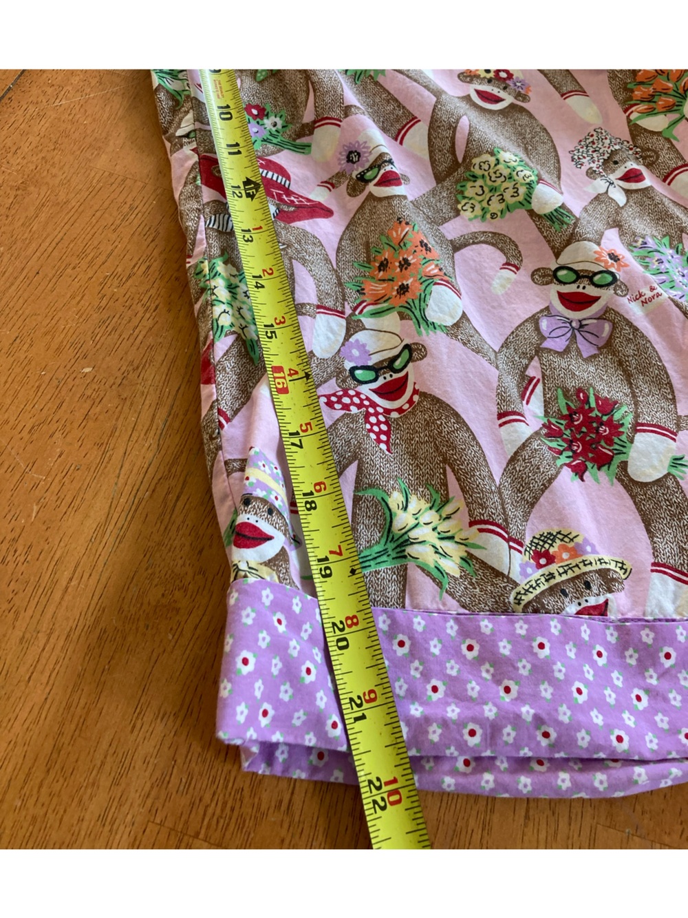 Nick And Nora Sock Monkeys Pajama Pants - Cotton - EUC! - XL - Picture 14 of 14